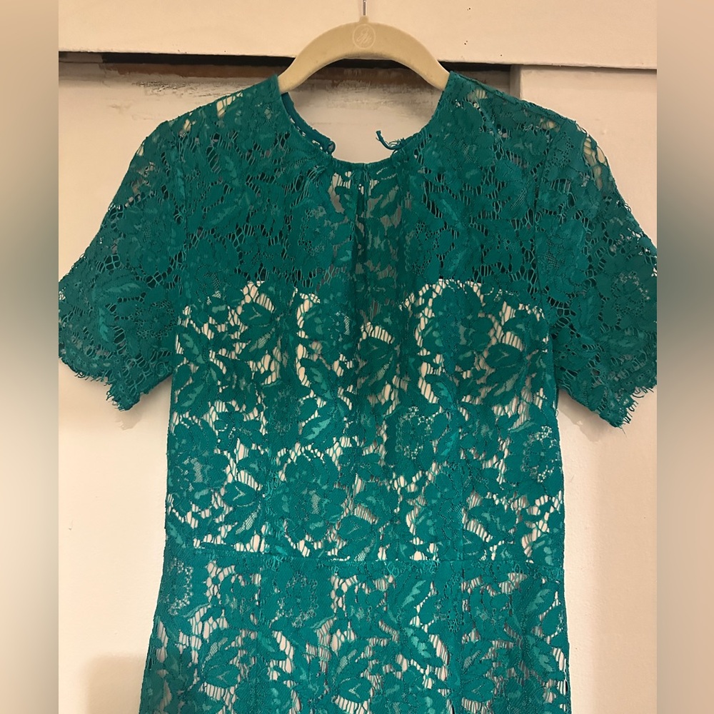 Aijek Green Star Crossed Gown Size 2 - Picture 6 of 9